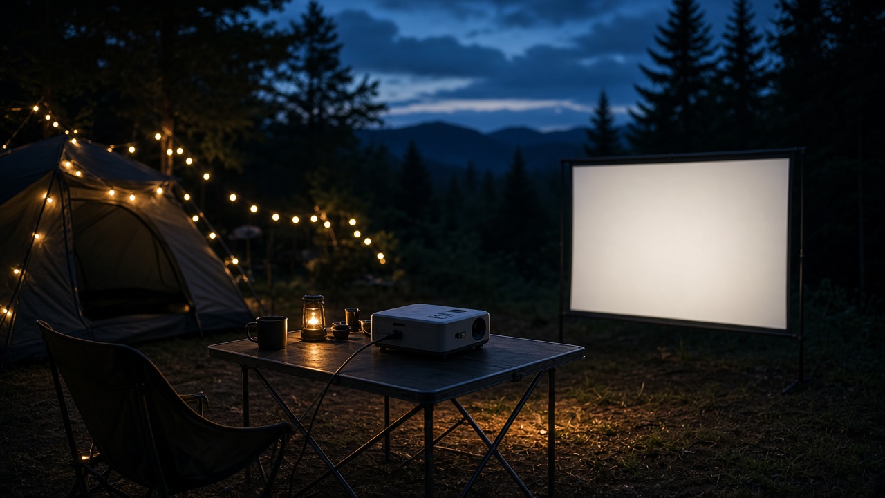 Beamer op de camping: filmavond zonder stopcontact (checklist)
