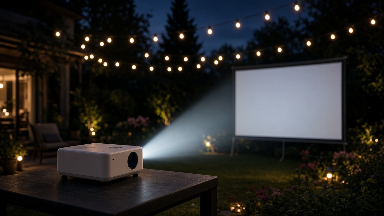 Filmavond in de tuin met een mini beamer: lumen, scherm en tips